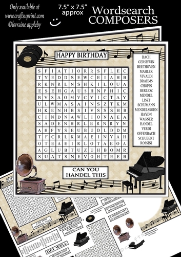 WORD SEARCH, COMPOSERS