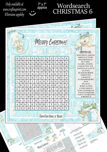 WORD SEARCH, CHRISTMAS 6