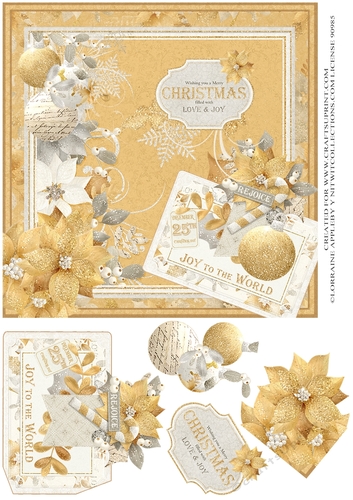 CHRISTMAS CARD, A GOLDEN CHRISTMAS