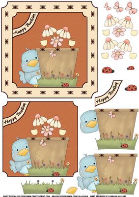 Cute Bluebird Birthday
