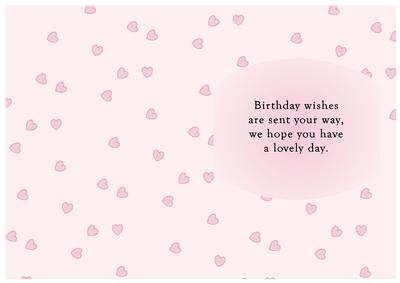 Pink Fairy Dreams Silhouette Birthday Insert
