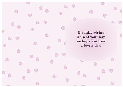 Lilac Fairy Dreams Silhouette Birthday Insert