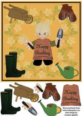 Pot Boy Does Gardening 8 x 8