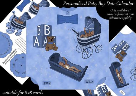 Birth Date Calendar Boy