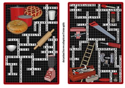 Cooking and DIY Crosswords