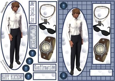 Teen Boy 8 Base Card