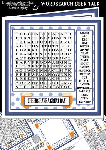 WORDSEARCH BEER TALK