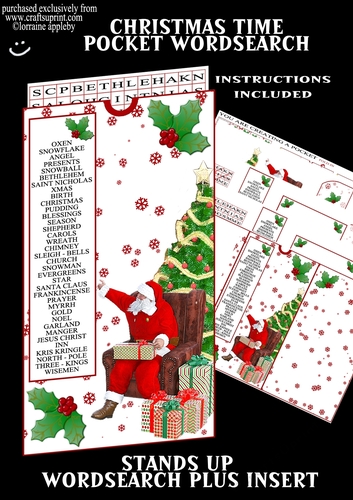 WORDSEARCH POCKET CHRISTMAS TIME