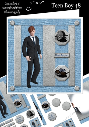 Teen Boy 48 7 X 7 mini kit