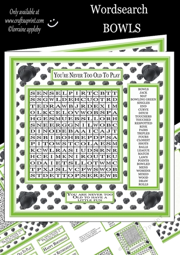 Wordsearch BOWLS