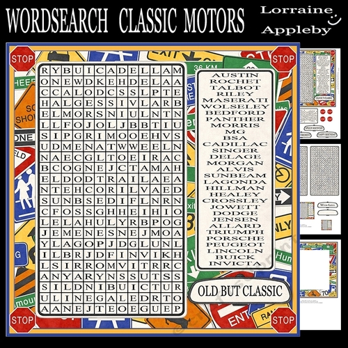 WORDSEARCH CLASSIC MOTORS