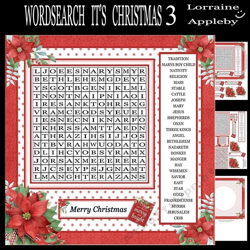 WORDSEARCH  ITS CHRISTMAS 3