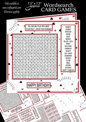 WORD SEARCH, CARD GAMES