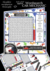 WORD SEARCH, CAR MECHANIC