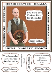 MALE BIRTHDAY CARD, RADIO TERMS