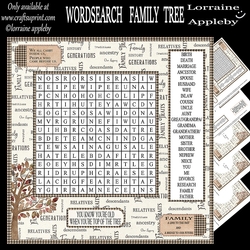 WORD SEARCH, FAMILY TREE