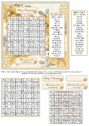 Christmas Carol Word search, Silent Night