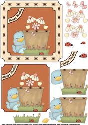 Cute Bluebird Birthday