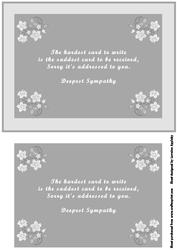 Grey Sympathy Card