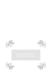 Grey Sympathy Card Insert