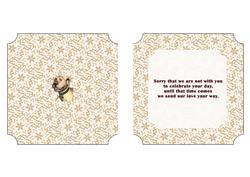 Mans Best Friend Mister Dog Birthday Insert