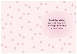 Pink Fairy Dreams Silhouette Birthday Insert