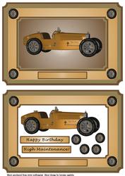 Golden Classic Car