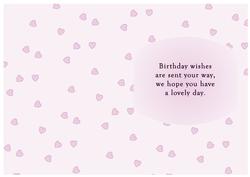 Lilac Fairy Dreams Silhouette Birthday Insert