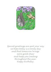 The Prarie House Garden Birthday Insert