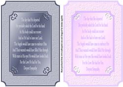 Male and Female Sympathy Card Fronts