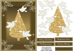 Dove Hearts Christmas Tree