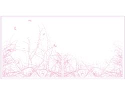 In the Pink Butterflies Blank Insert