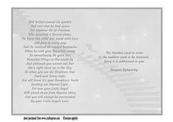 Baby Girl Sympathy Insert