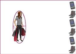 Teen Girl Blank Insert