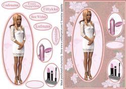 Teen Girl 5 Base Card