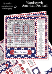 Wordsearch American Football