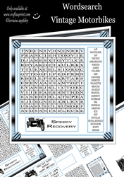 Wordsearch  VINTAGE MOTORBIKES