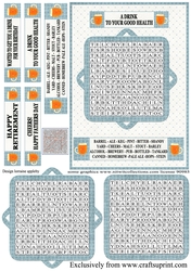 WORD SEARCH, BEER, 5 x 7