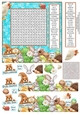 SMALL ANIMALS WORDSEARCH FOR 6 X 6 CARD