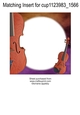 Blank Music Insert, VIOLIN FEMALE INSERT