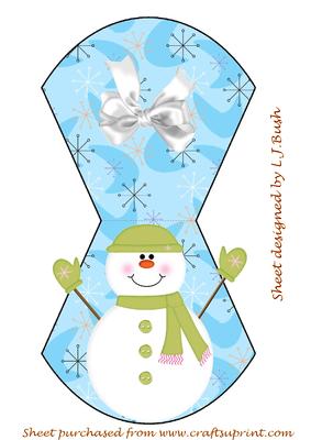 Snowman Wobble Card