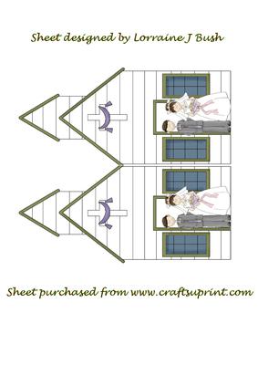 Church Shaped Wedding Card