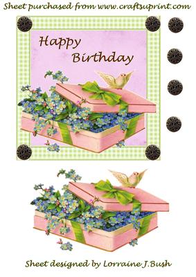 Victorian Birthday Quick Card Front