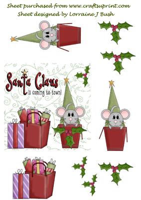 Cute Mouse on Xmas Morning