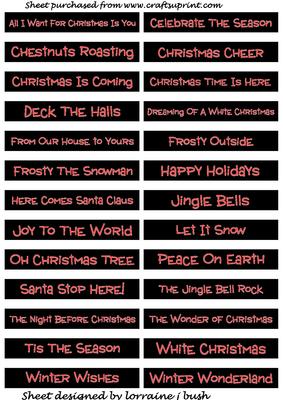 Xmas Greetings in Red