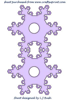 Beautiful Snowflake Shaped Card 1