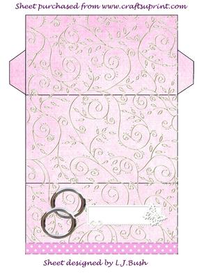 Pink Wedding Money Wallet