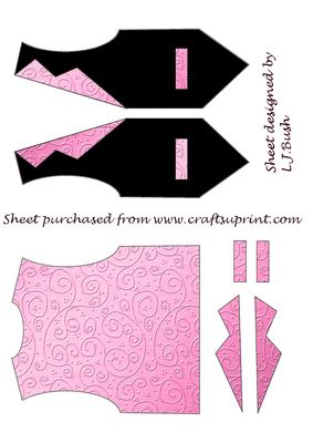 Dashing Waistcoat Shaped Card