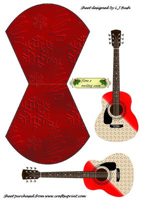 Have a Rockin Xmas Wobble Card