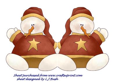 Snowman Shaped Card